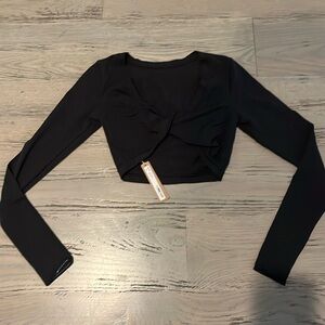 Skims- Long Sleeve Cropped Top